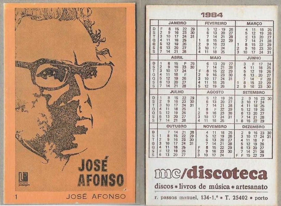 José Afonso	- - - - -	Calendários
