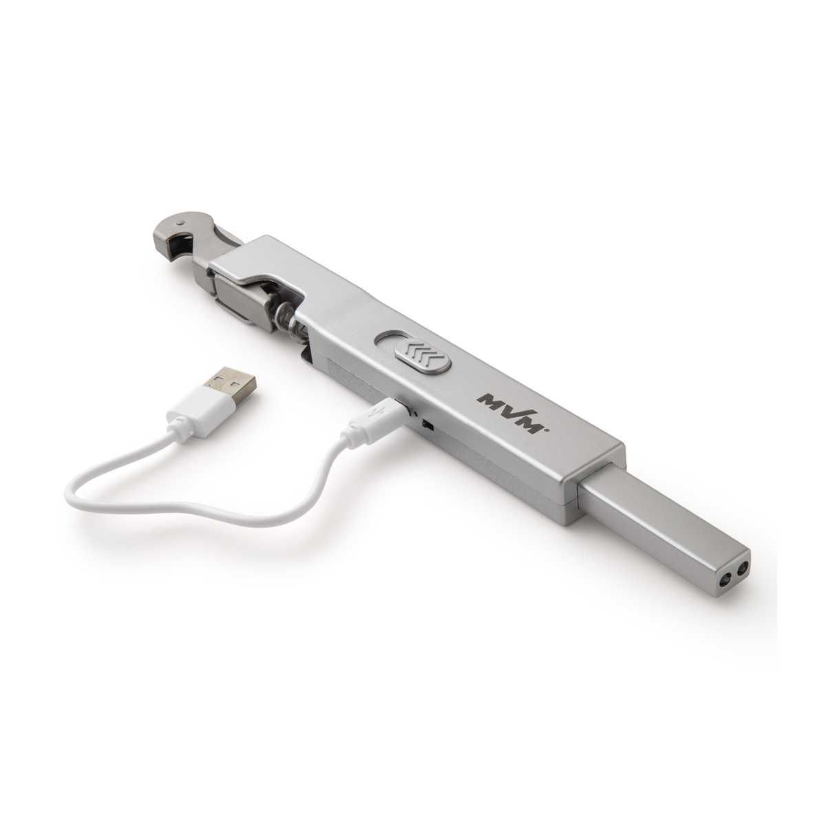Зажигалка электроимпульсная USB + штопор/нож/открывашка