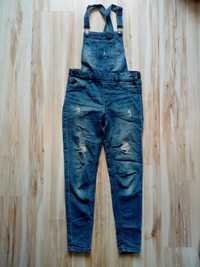 Spodnie jeansy ogrodniczki 152 cm