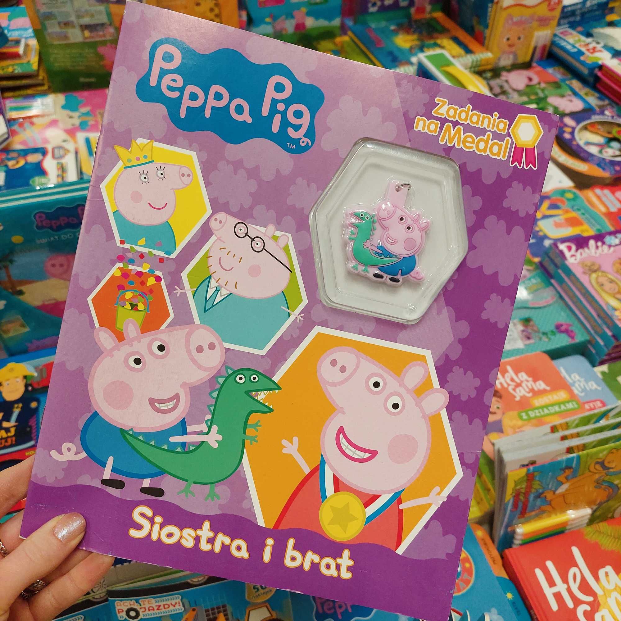 Peppa Pig z breloczkiem - zadania na medal - Siostra i brat