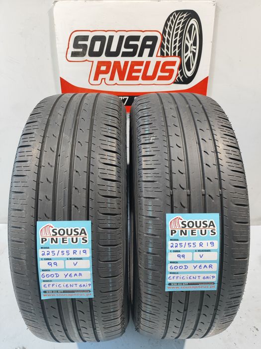 2 pneus semi novos 225-55R19 Good Year - Oferta dos portes