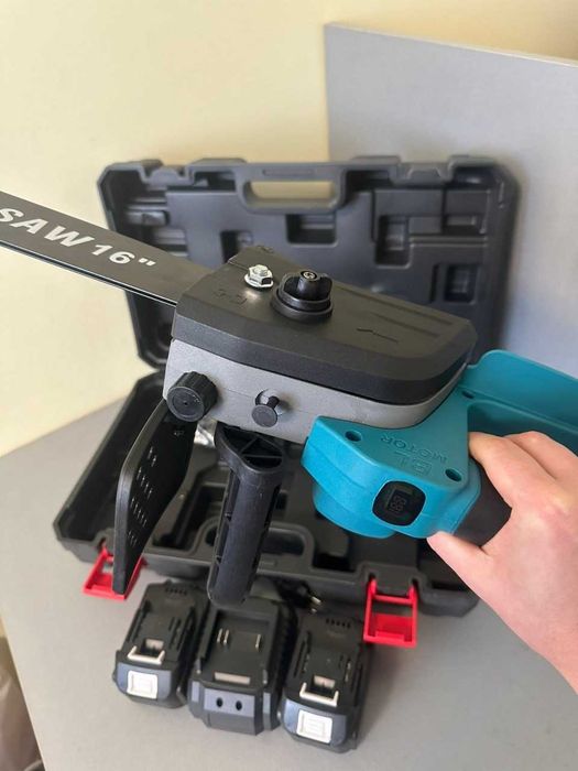 Пилка цепная аккумуляторная 40см / 16".  2 аккумулятора. Бесщеточная