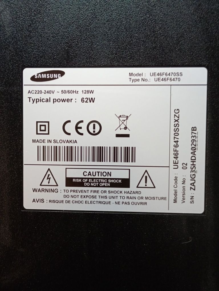 Logika T-con Samsung UE46F6470SSXZG