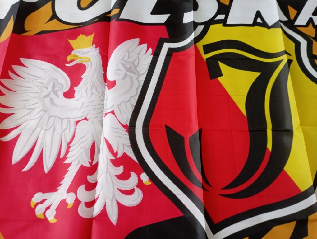 Flaga Jagiellonia Białystok Polska 90 x 60 nowa