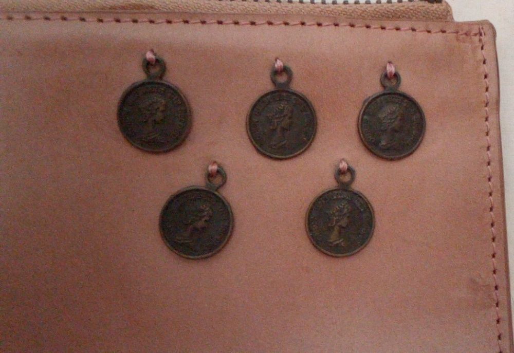 Bolsa de mão em pele Pancaldi 1888 - 2 unidades
