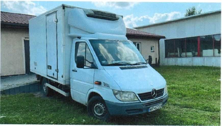 Syndyk sprzeda auto Mercedes – chłodnia z agregatem