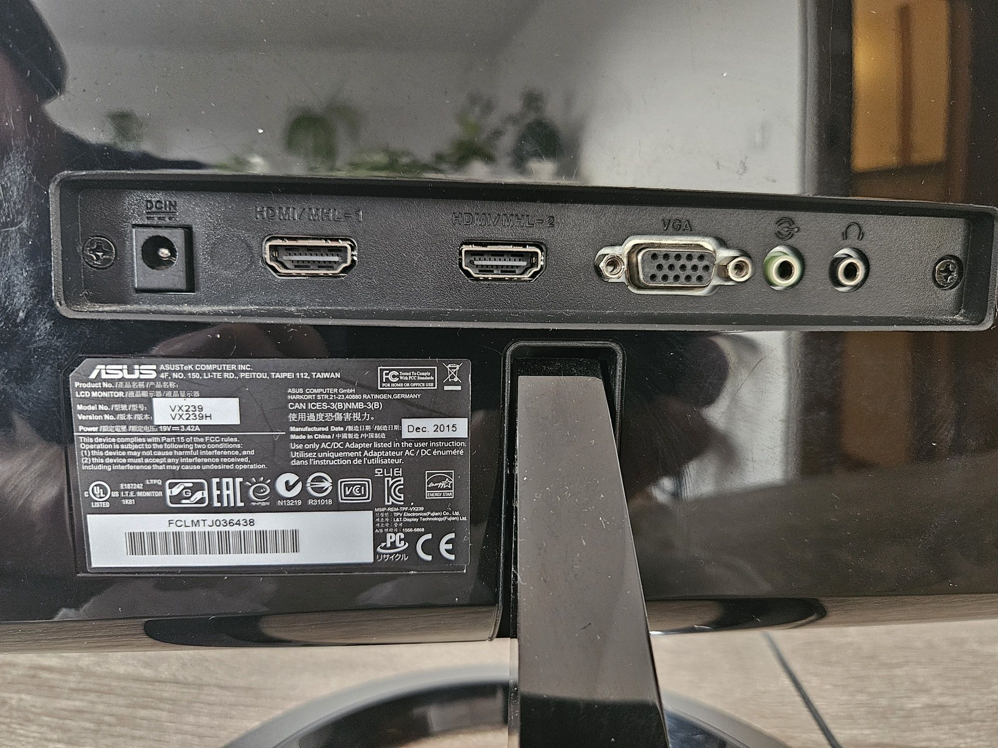 Monitor Asus VX239
