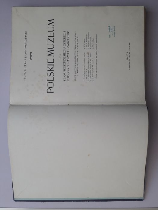 Polskie muzeum Felix Kopera i Julian Pagaczewski Kraków 1905 r