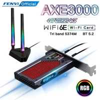Адаптер Fenvi FV-AXE3000RGB Intel AX210 Wifi 6E 2.4G/5GHz/6G BT5.2