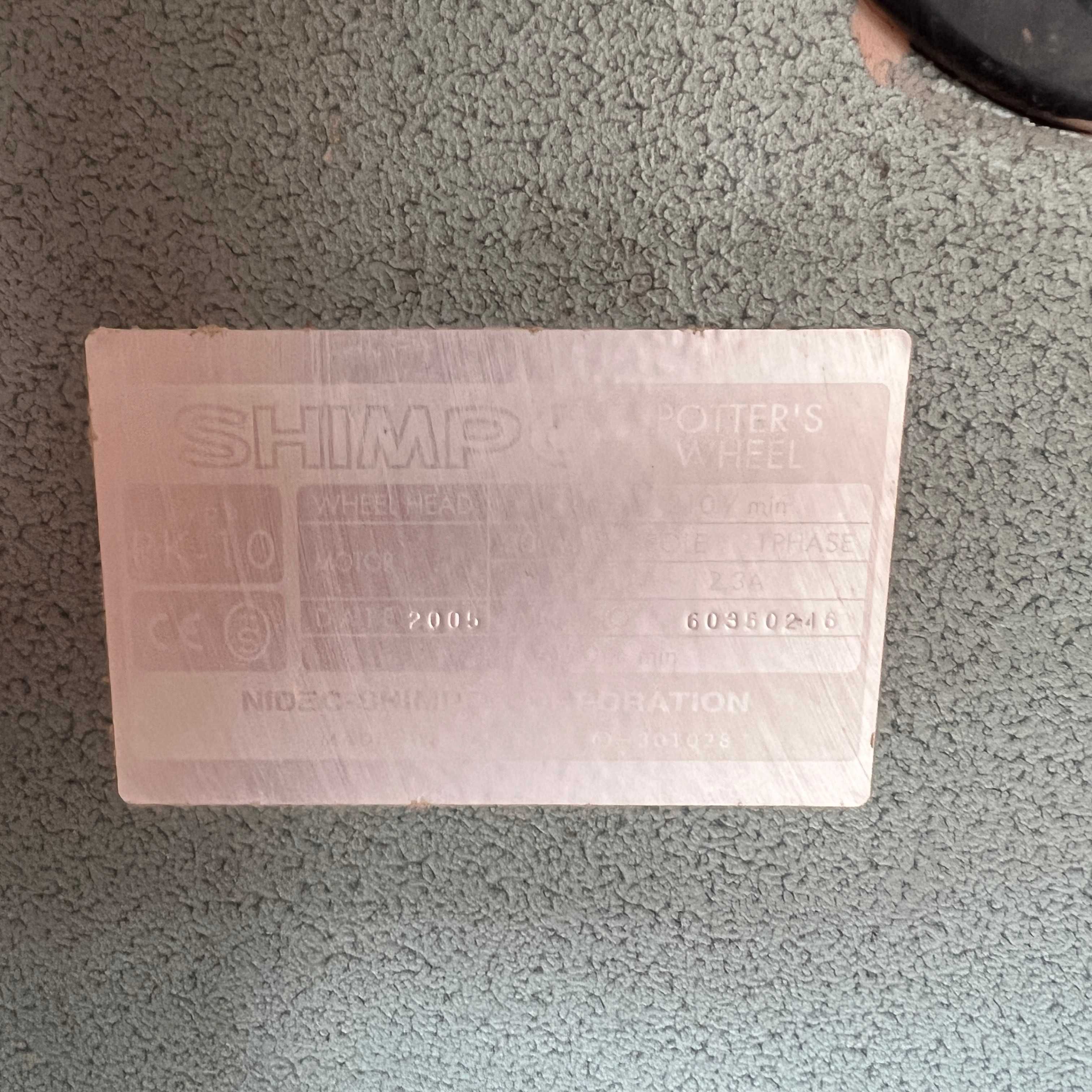 Torno de Cerâmica SHIMPO 21 – Profissional, robusto, usado