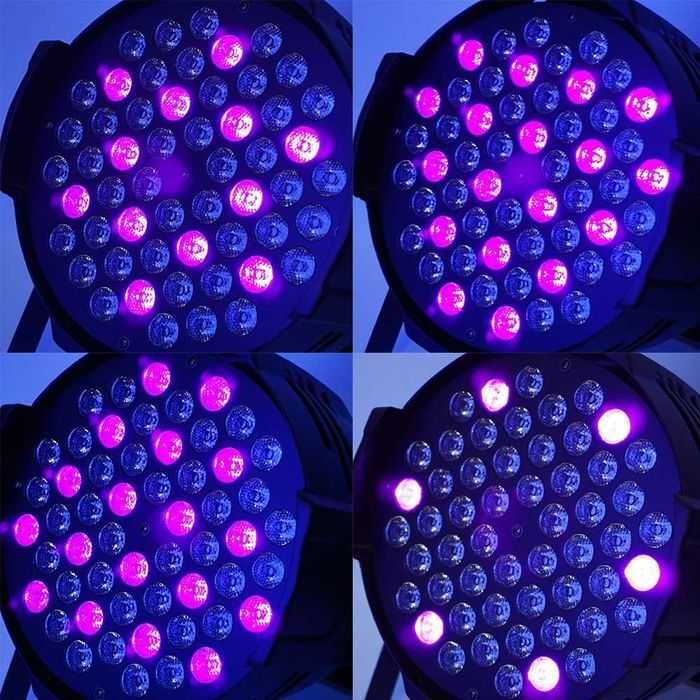 Reflektor PAR LED 54x3W Oświetlenie Sceniczne DMX (nie wash beam 7r)