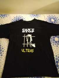 T shirt Preta Can't Stop Ultras