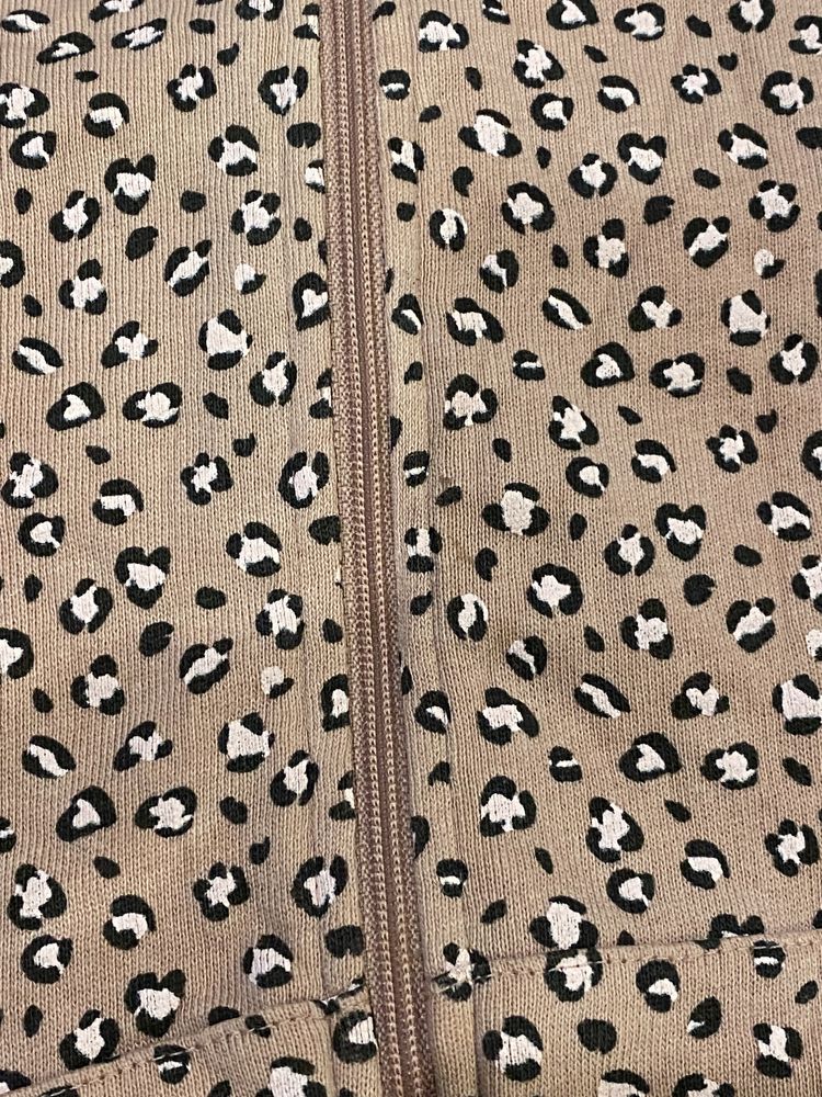 Bluza z kapturem panterka H&M 86-92