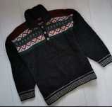 Telemark Norway l /xl ciepły solidny sweter norweski wool