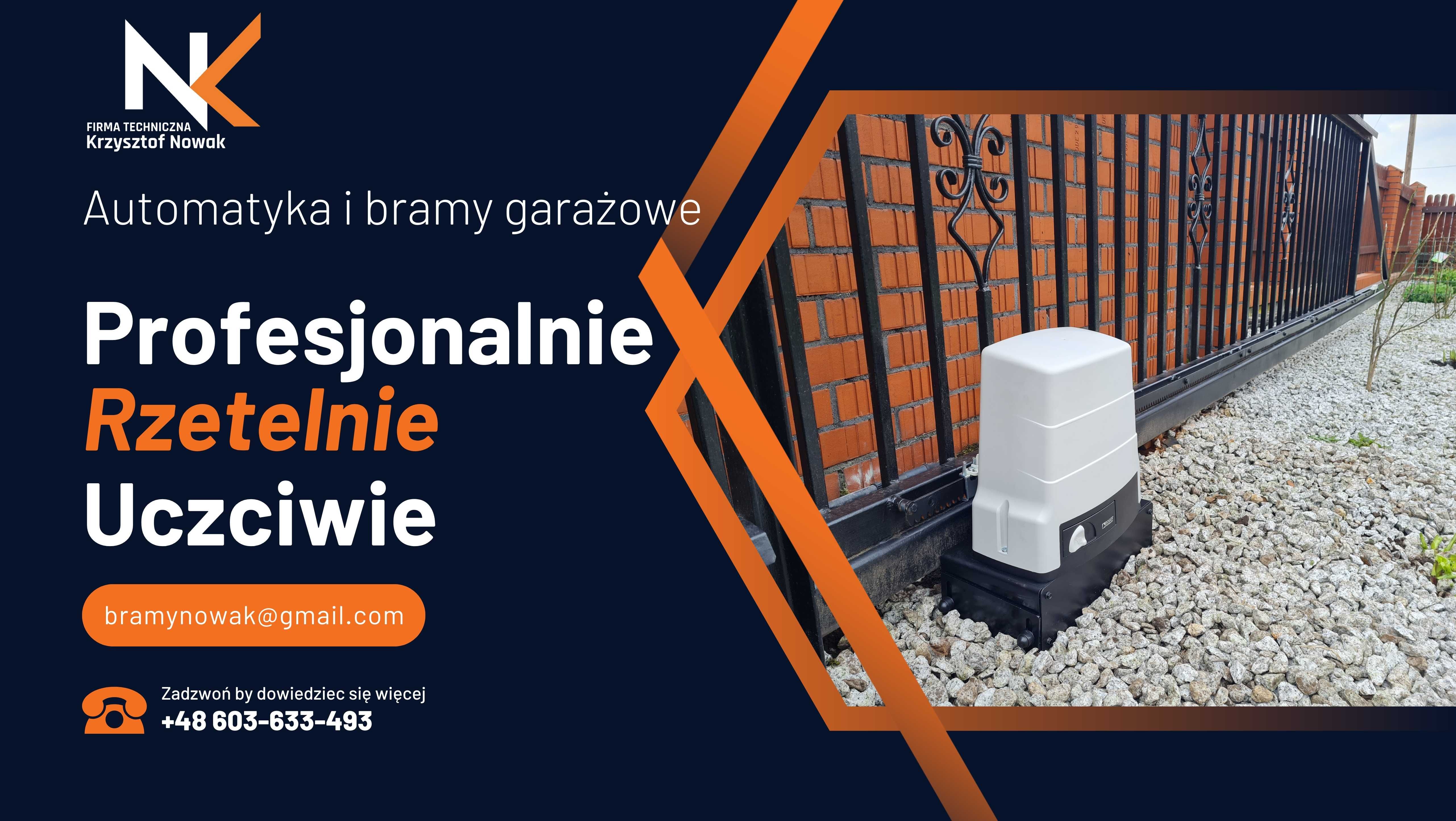 Serwis i montaż automatyki, napędów, szlabanów i bram garażowych