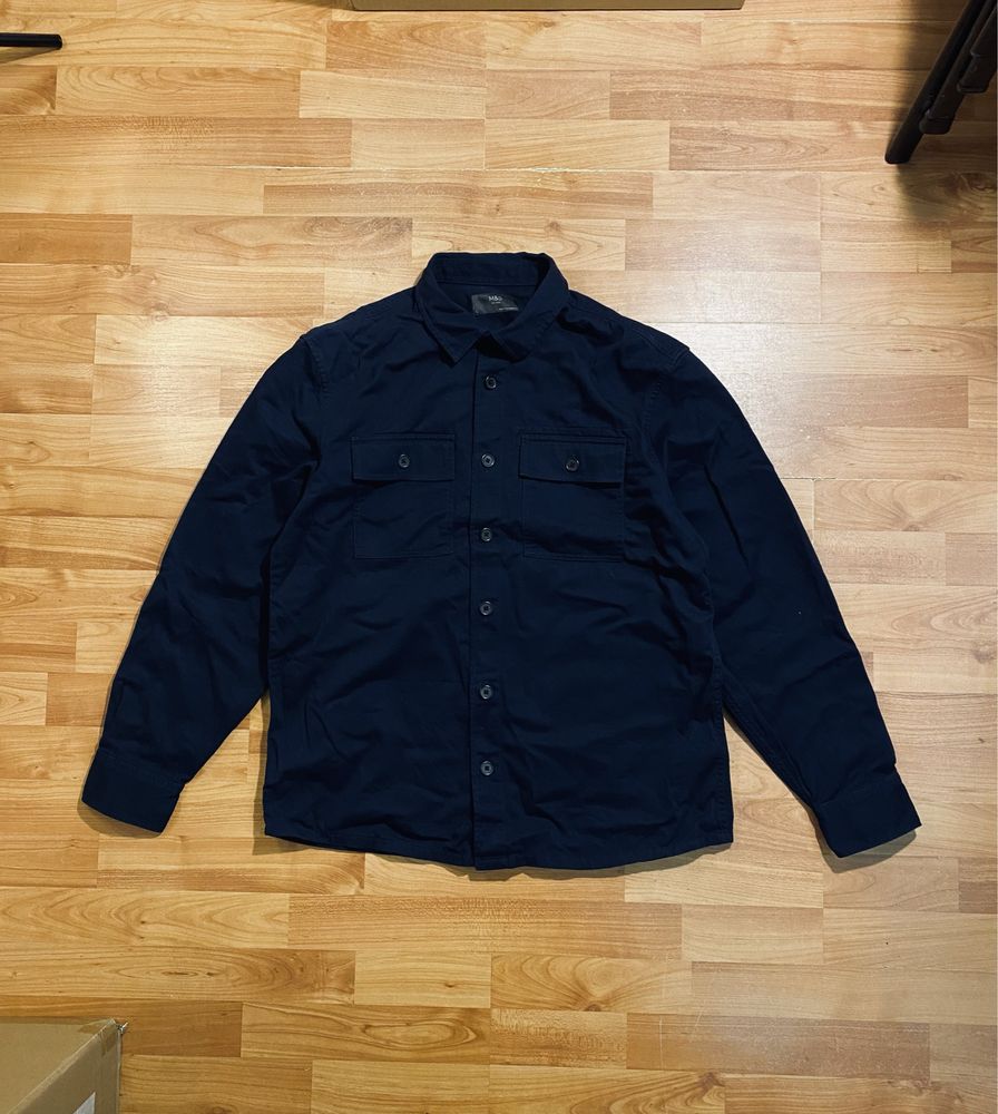 (L) Овершот рубашка ZARA jacket рубашка харик харингтон сорочка