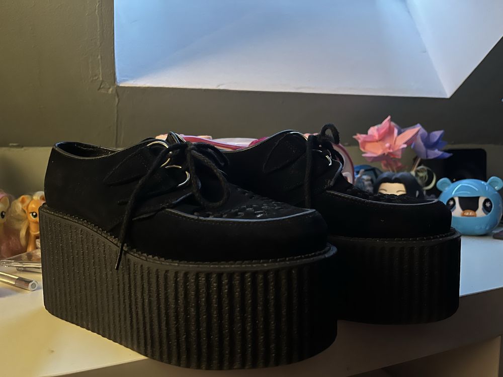 creepers triple sole buty emo scene y2k na platformie koturnie tumblr