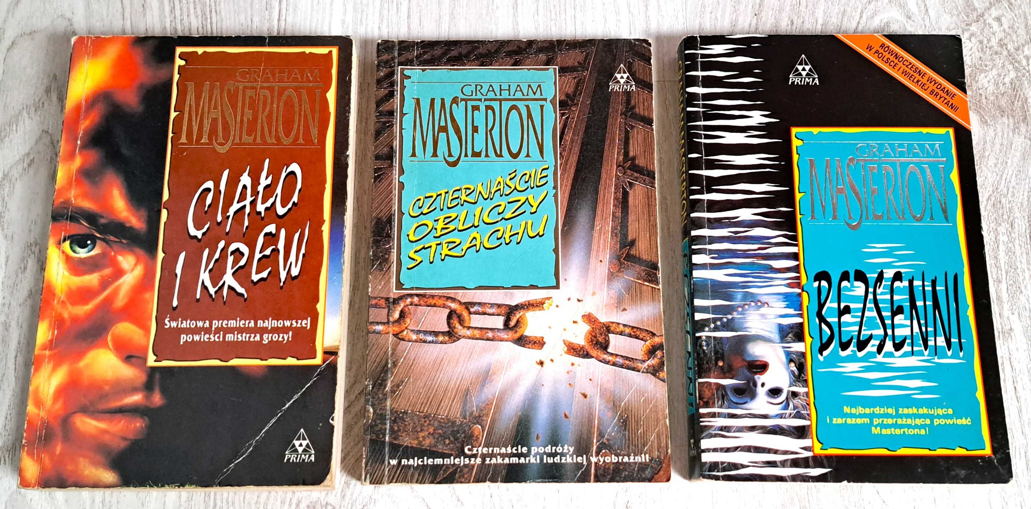 3x Graham Masterton Ciało i krew Czternaście obliczy strachu Bezsenni