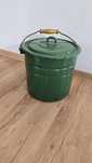 Wiadro PRL wintage emaliowane