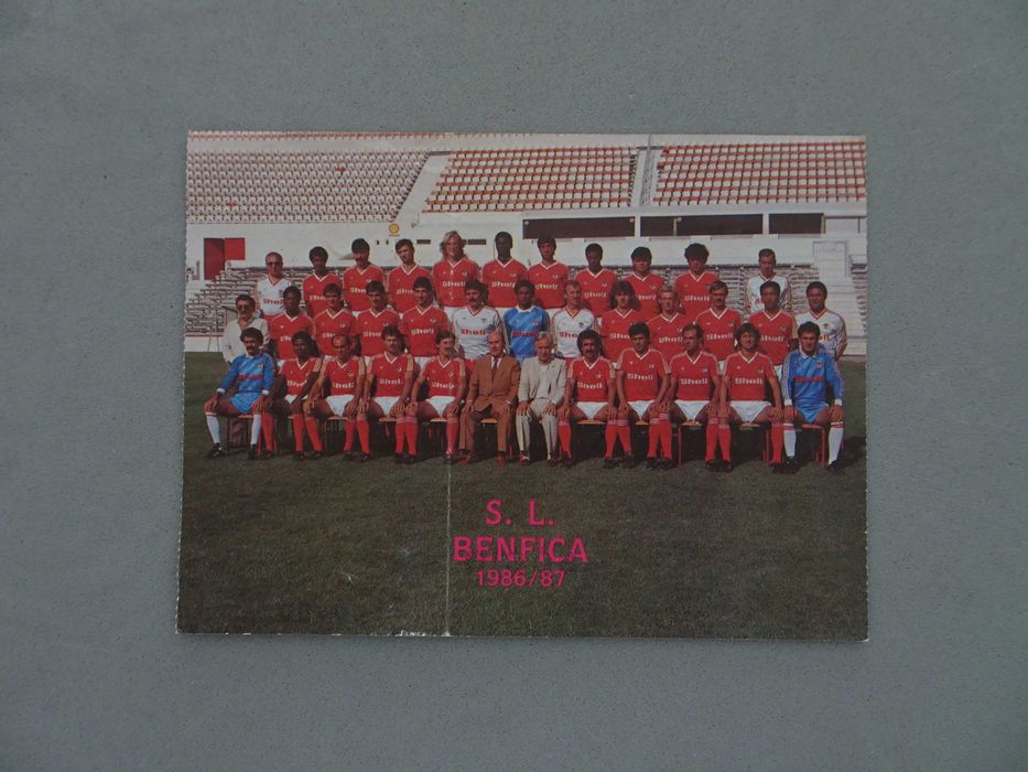 Bilhete de Futebol Benfica Bordéus Taça dos Vencedores das Taças 1986