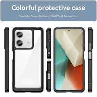 Etui Outer Space Case z Żelową Ramką Xiaomi Redmi Note 13 Pro+, Czarne