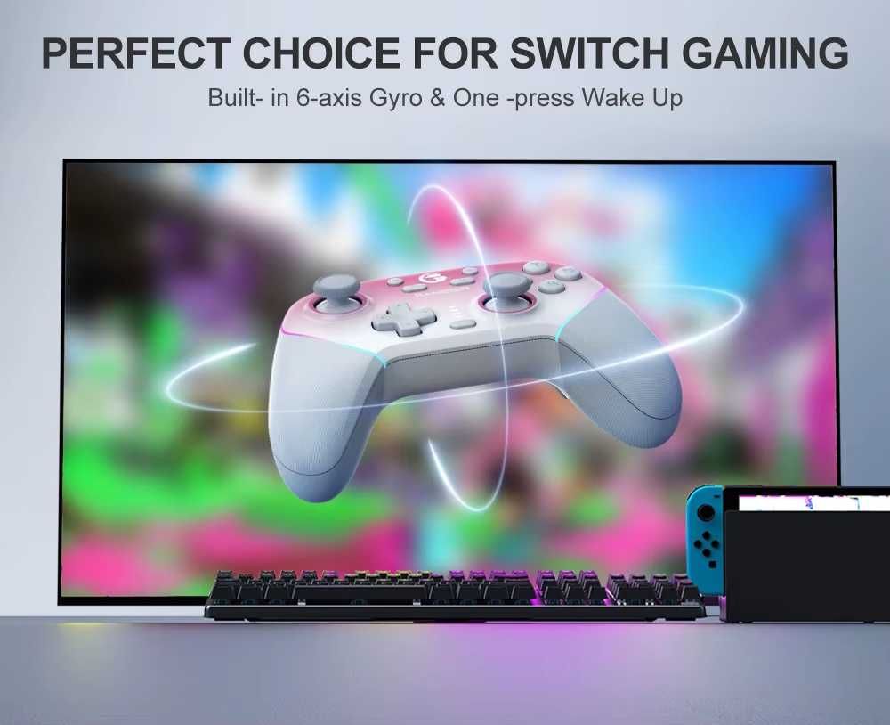 Геймпад GameSir Super Nova Blue, Pink, Orange, Green з Док-станцією