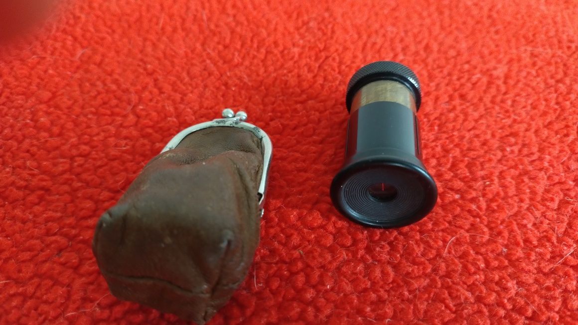 Kolekcjonerski tellup monokular lupa Carl Zeiss Jena 2,5x 6x 1920 r.