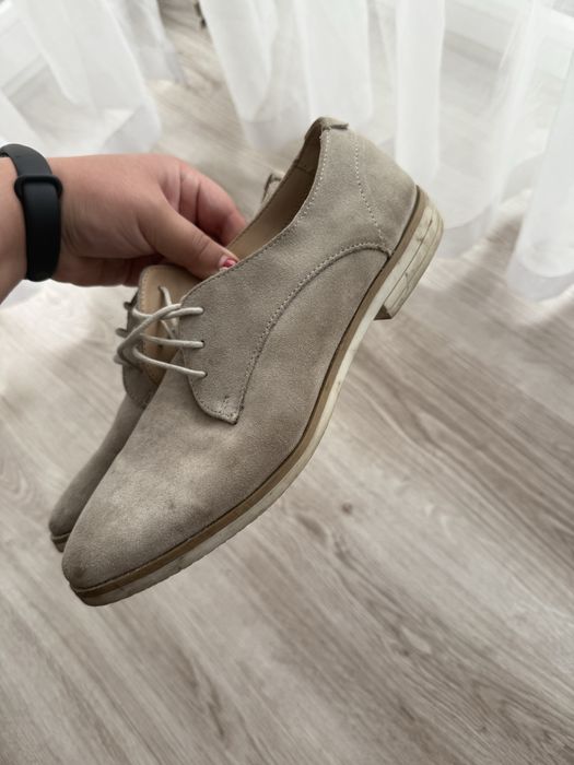 Buty sznurowane oksfordki derby damskie 39 pier one