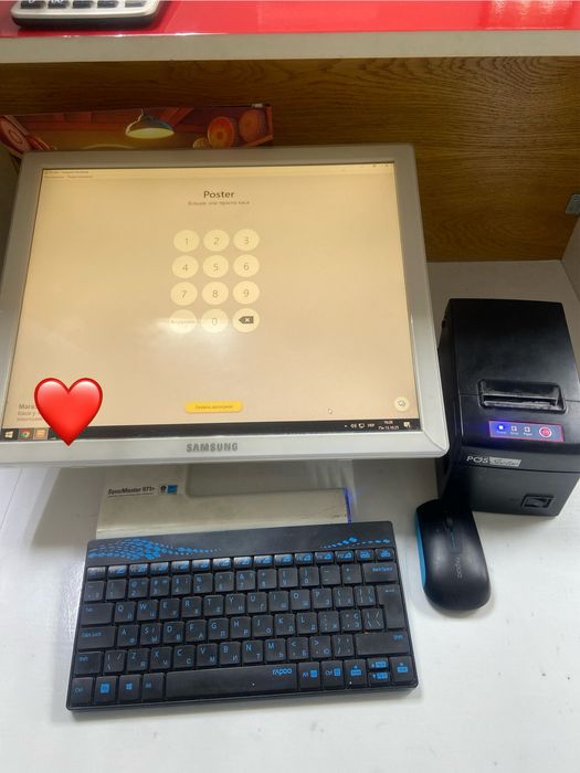 Pos система для магазину, кав’ярні, компʼютер, принтер