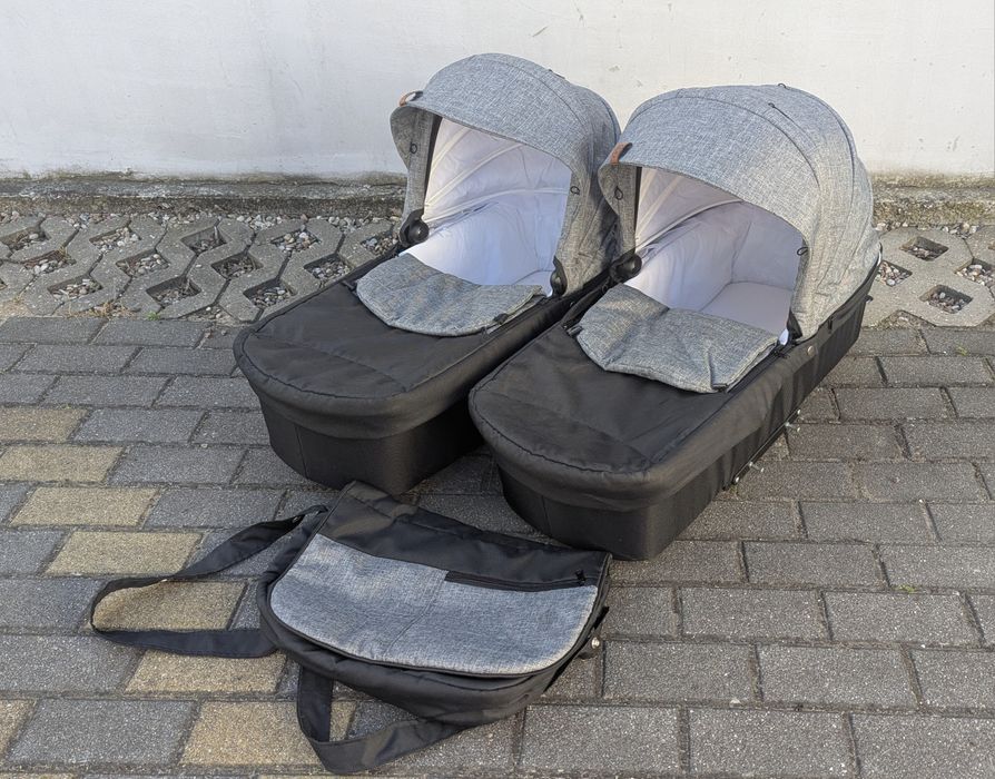 Wózek bliźniaczy Dorjan Quick Twin (2x Gondola + 2x Spacerówka) zestaw