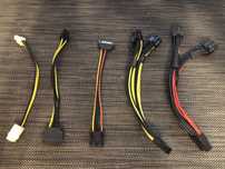Переходник cpu/gpu8pin*2 SATA-6pin sata 8pin to 2*sata 8 для видеокарт