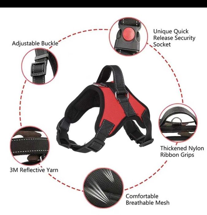 Nowe szelki dla sredniej wielkosci psa L i M.  oraz  S i XS