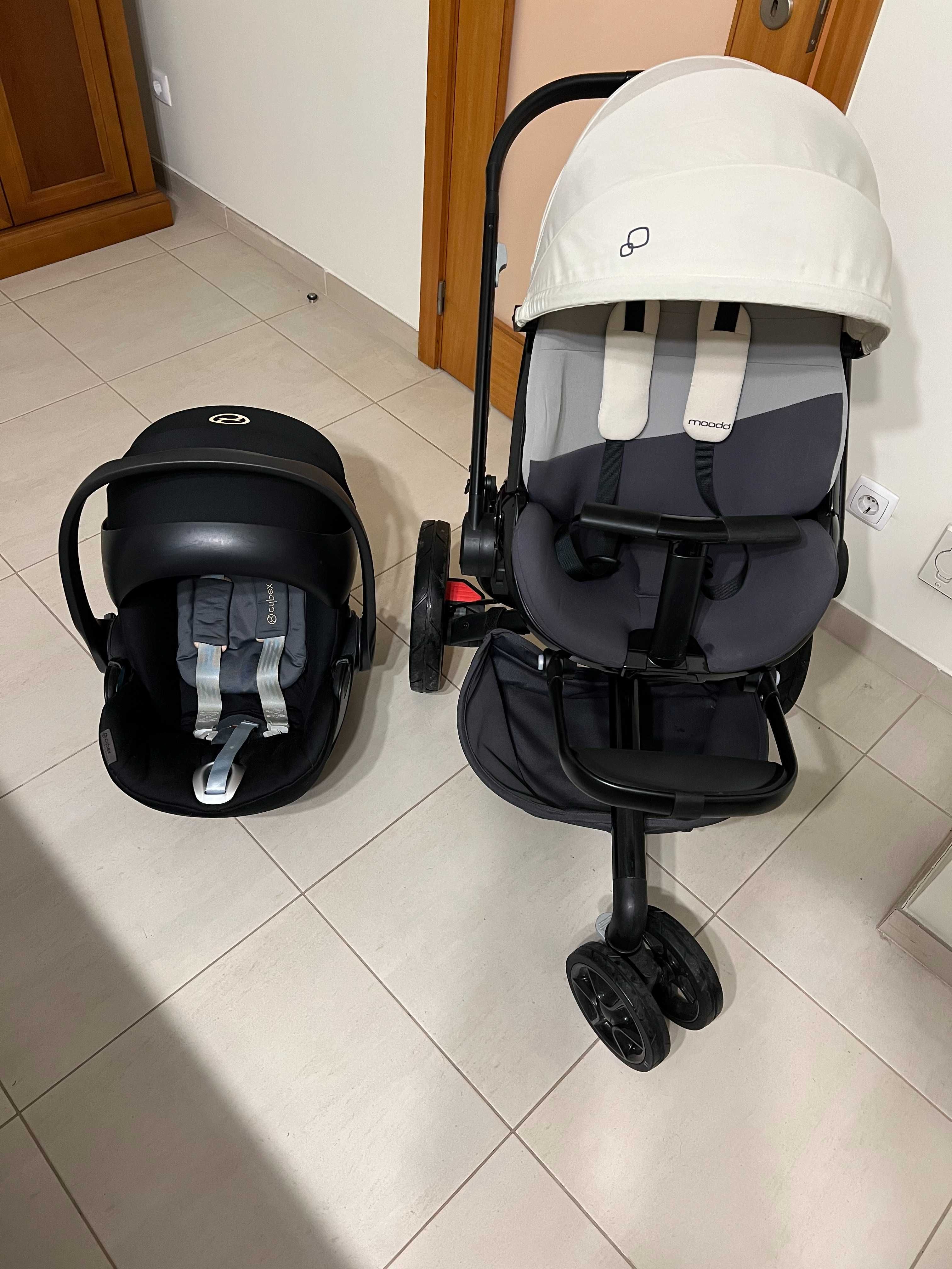 Carrinho Quinny Moodd + Babycoque Cybex Platinum