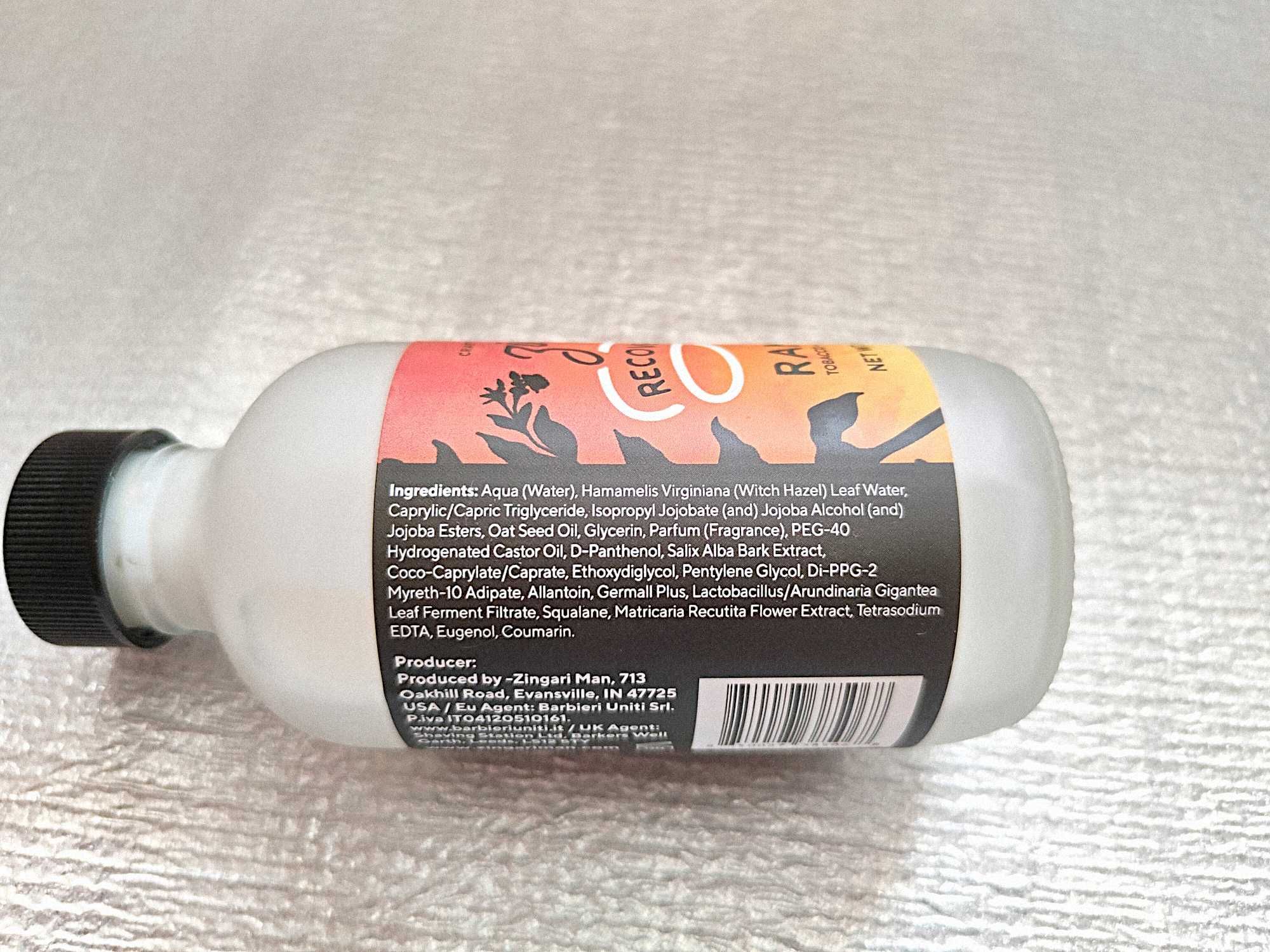 Balsam po goleniu Recovery Splash Zingari Man The Rambler