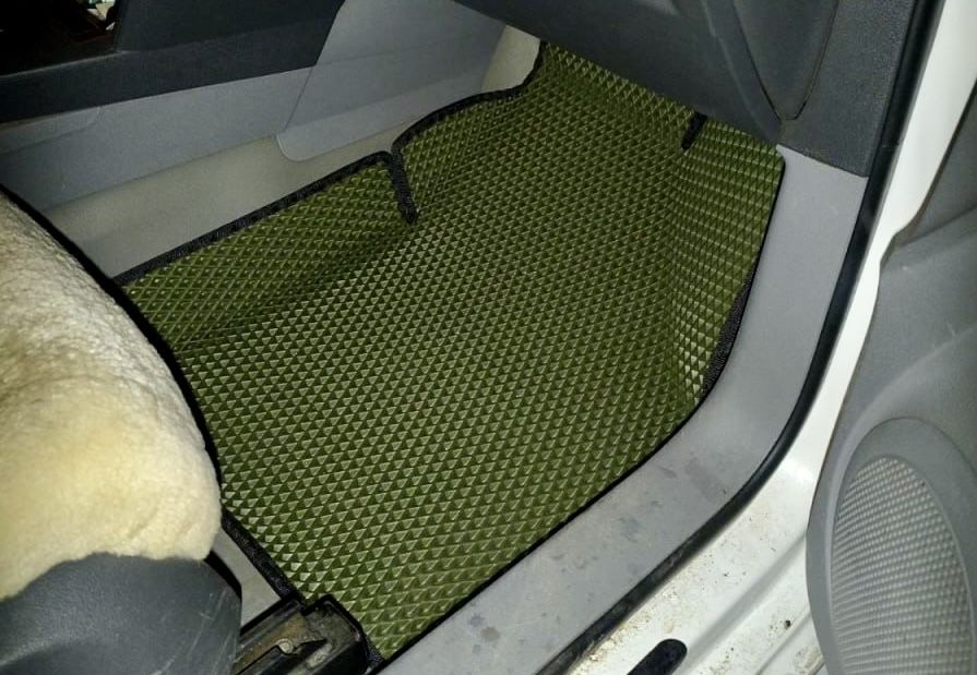 3D EVA килимки для VW Caddy кади з бортами та 3Д лапою Наложка Преміум
