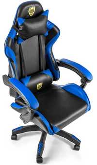 Fotel gamingowy niebiesko-czarny