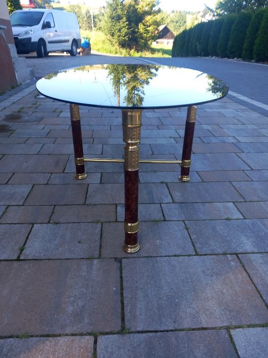 Szklany Stolik kawowy ława.