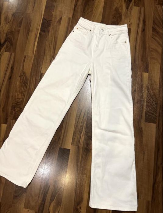 Джинси білі H&M прямі