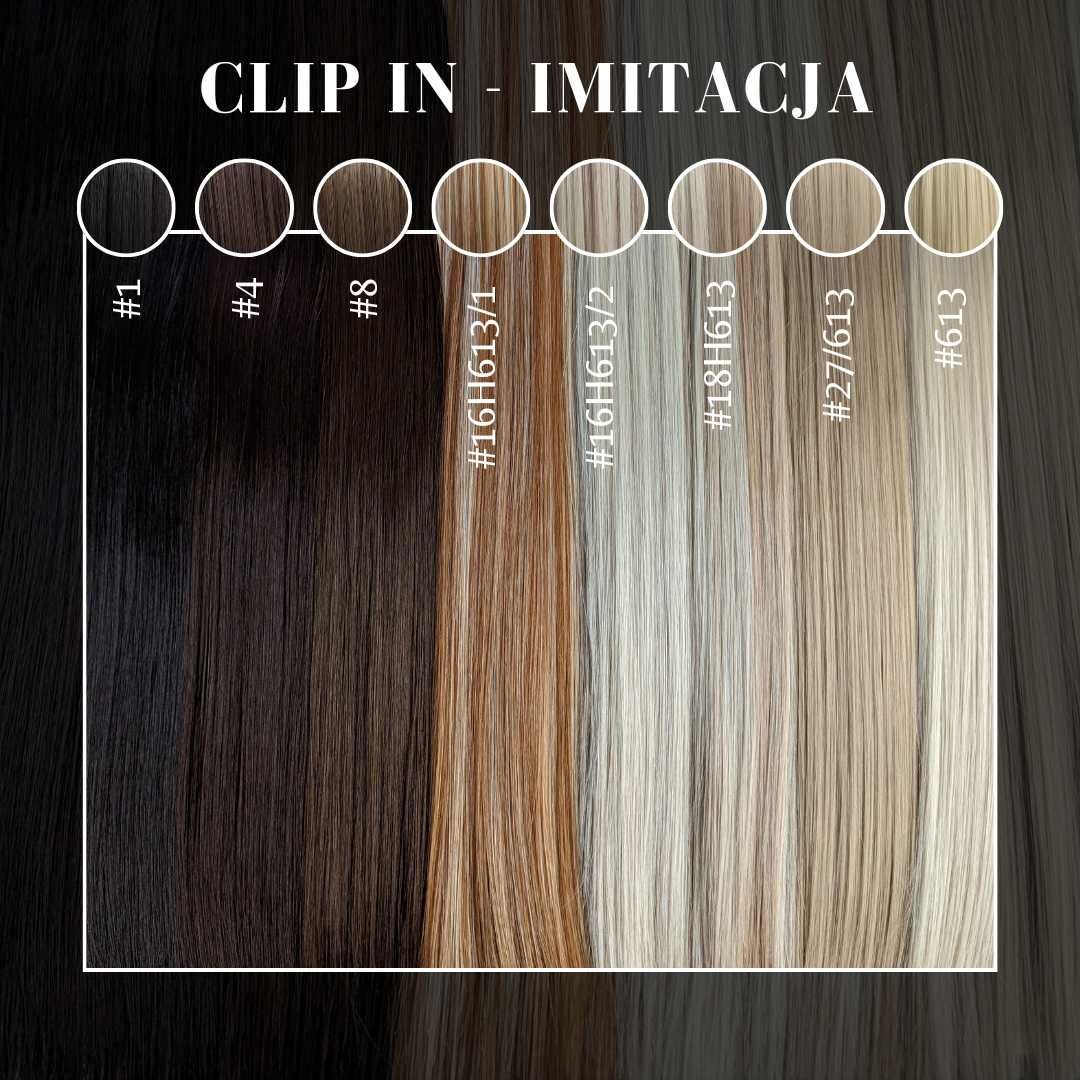 Clip in! Włosy JAK NATURALNE! Na co dzień i specjalne okazje! 60 CM
