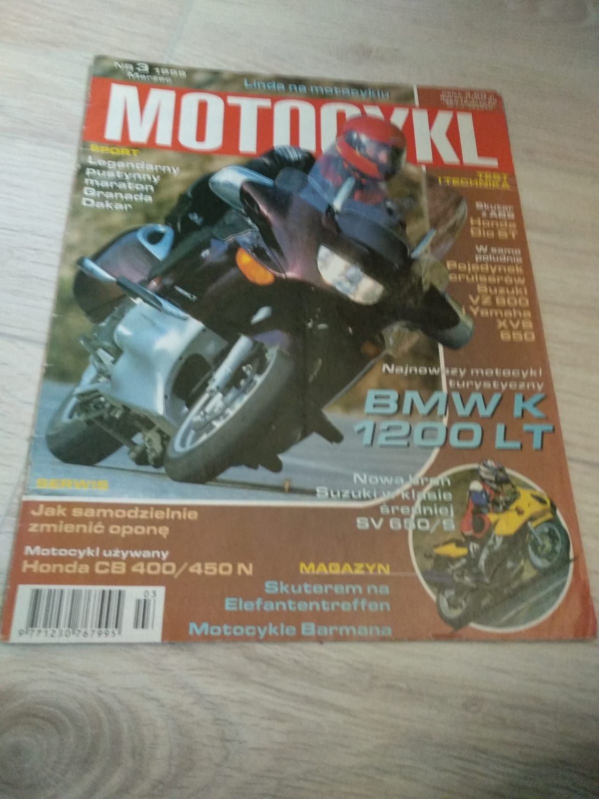 Gazeta, czasopismo, magazyny motocyklowy marzec 1999