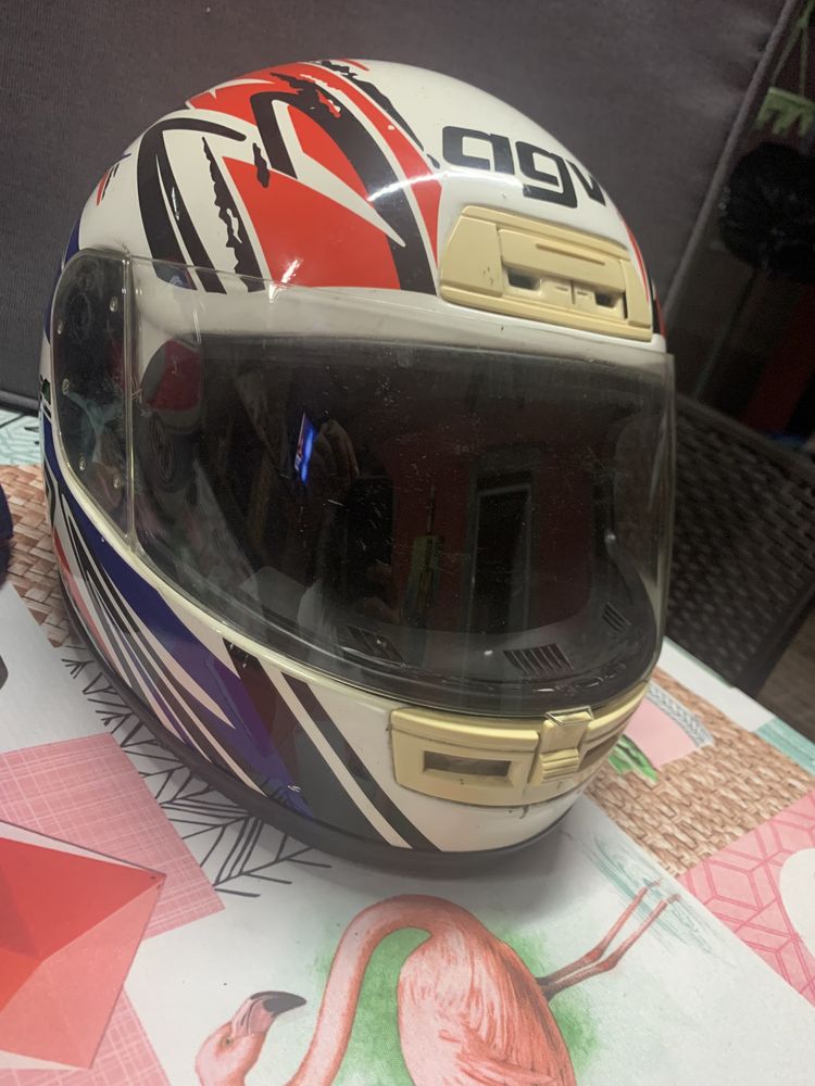 Capacete AGV quadra due integral vintage