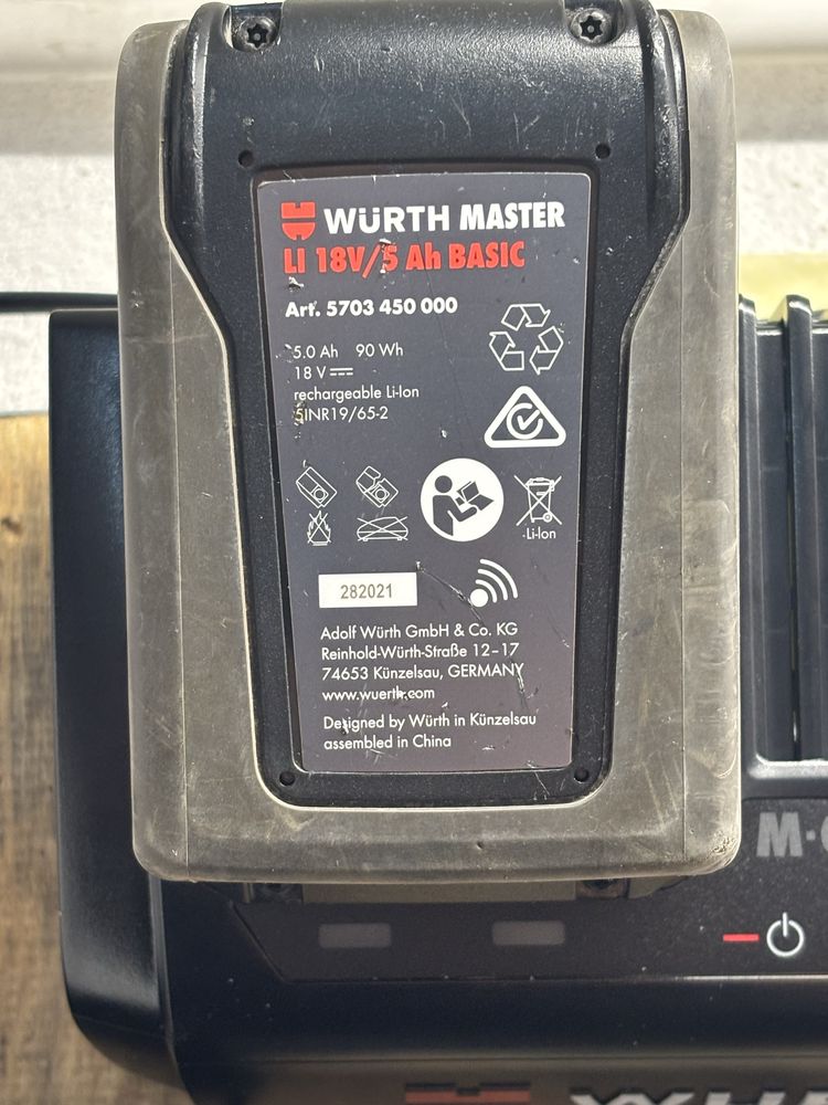 WURTH Zestaw narzędzi wkrętarka kątówka ABS/AWS COMPACT M-CUBE