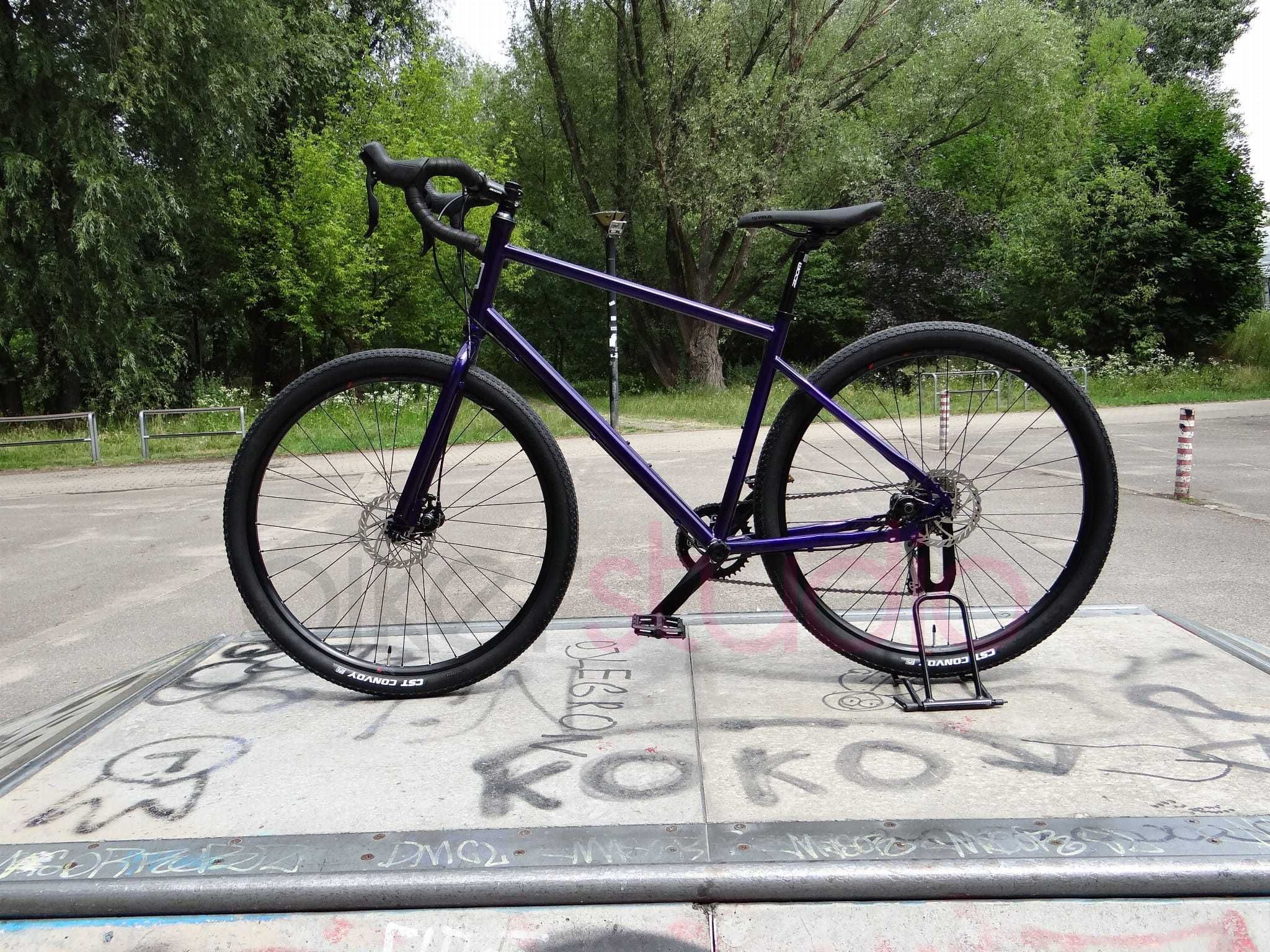 Rower FIXED WARSAW Gravel Pan Kleks (1/9) wygodny wyprawowy gravel