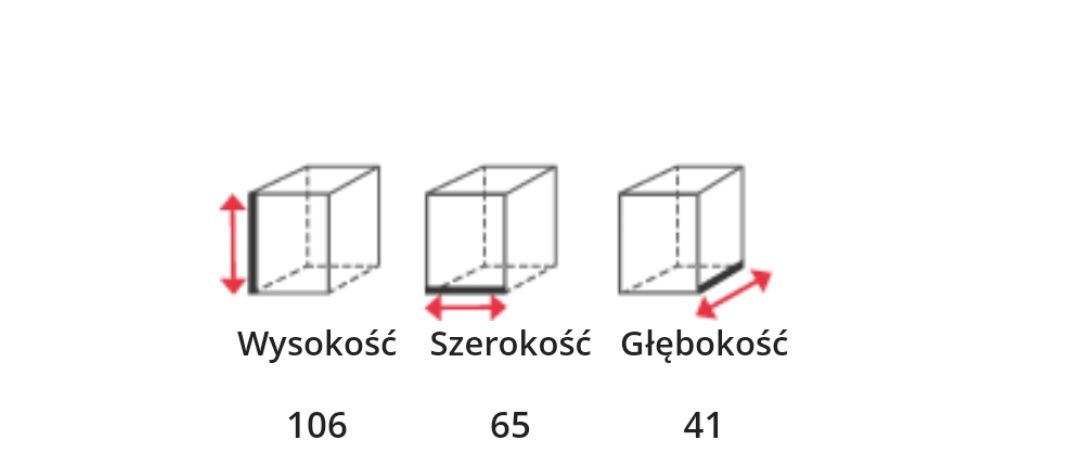 Komoda MALAKKA 5 szuflad/2szt.