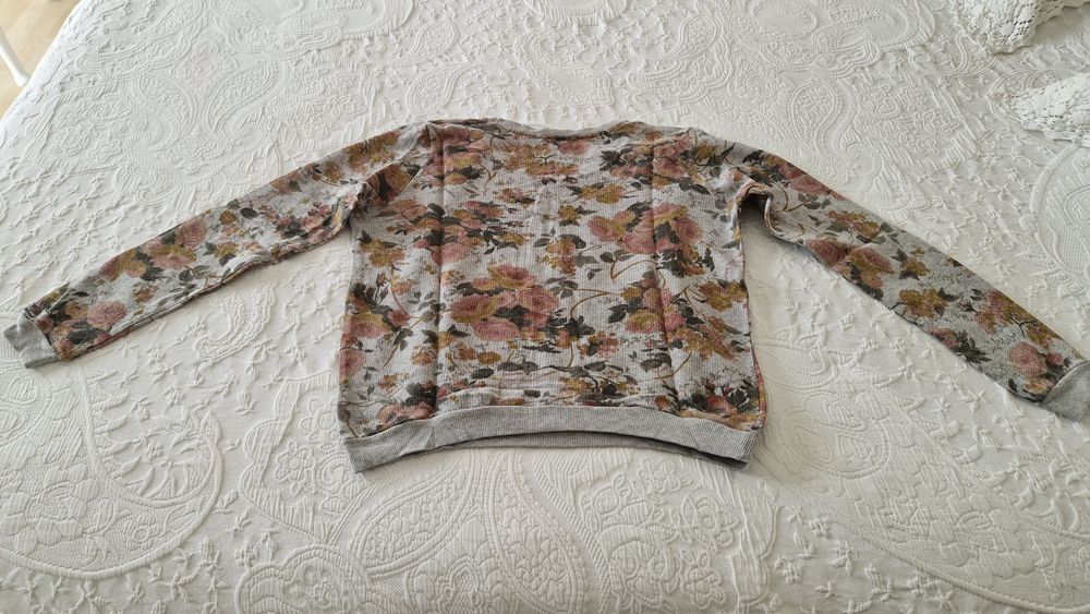 Camisola estampada flores, Zara, tamanho M