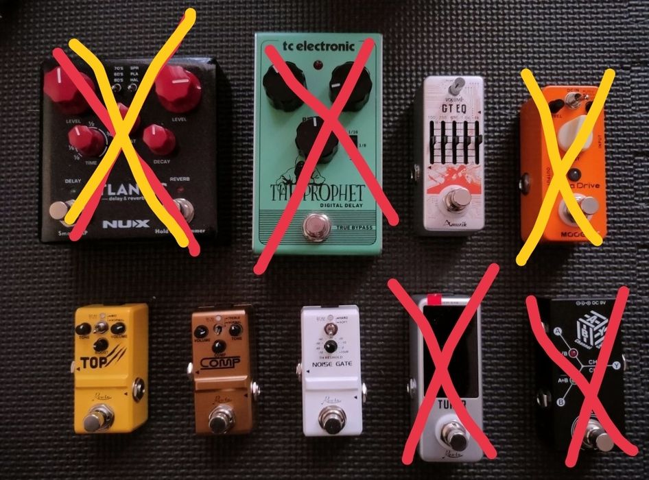 Vários pedais - preços baixos para despachar