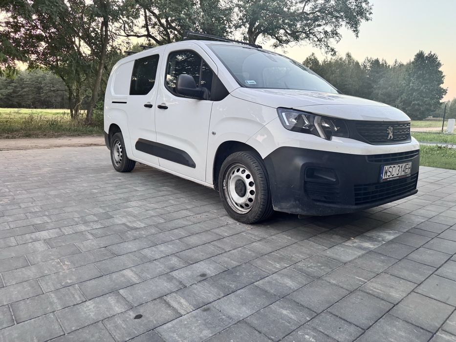 Peugeot Partner Furgon Brygadówka 5/2miejscowy LONG Ruchoma Krata