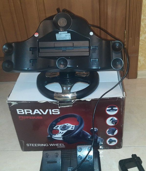 Руль ігровий Bravis (комплект)