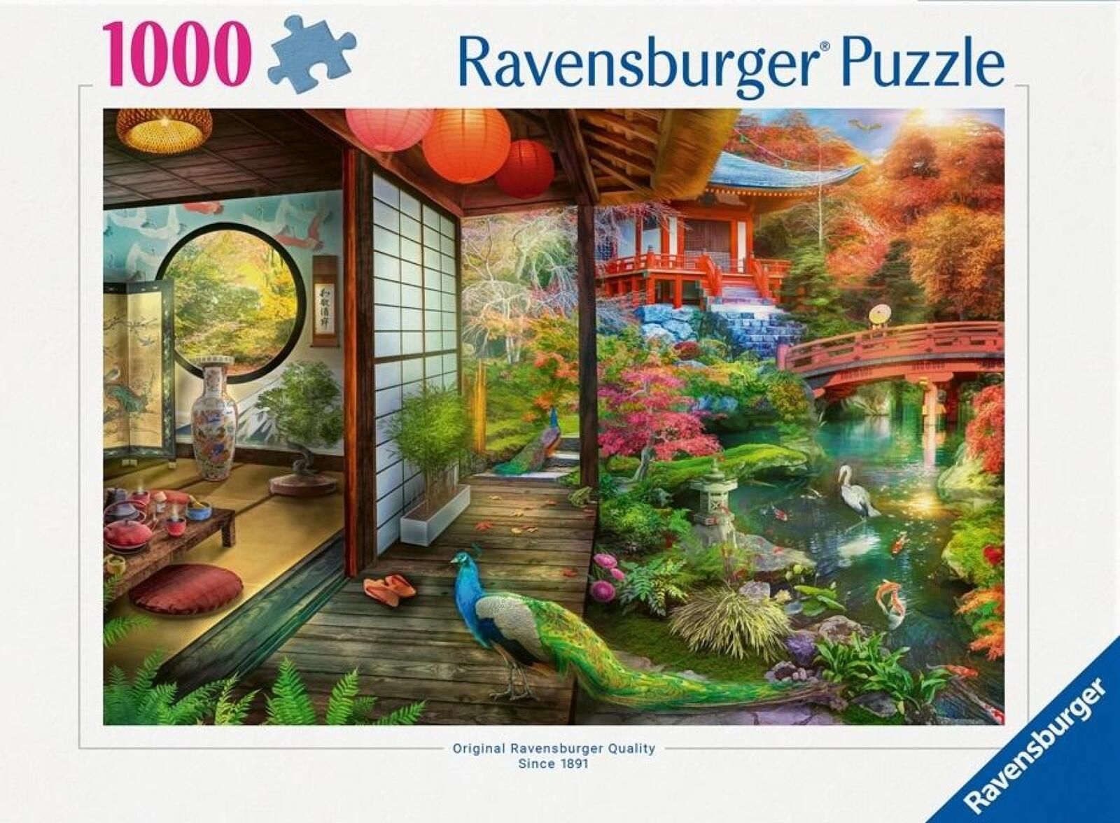 Puzzle 1000 Japońska herbaciarnia pudełko,