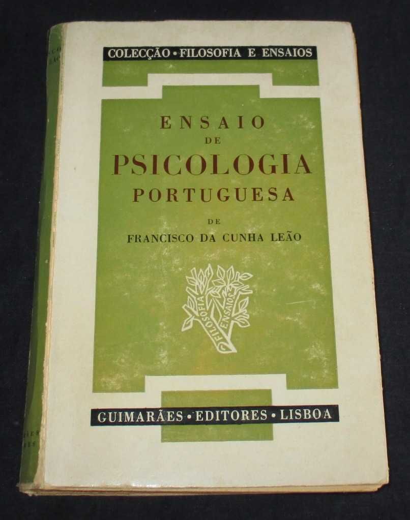 Livro Ensaio de Psicologia Portuguesa Cunha Leão